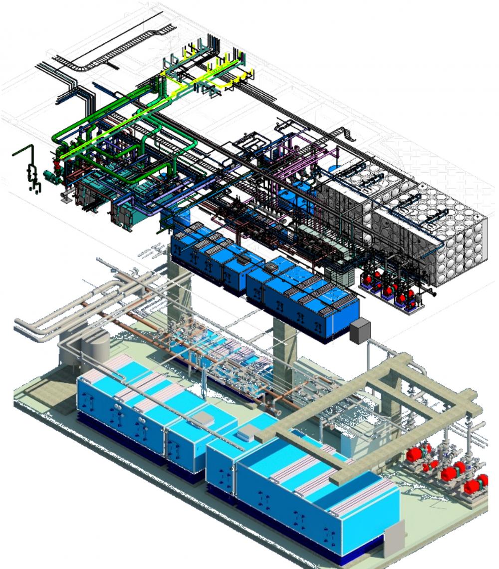 기계, 전기, 소방 BIM 모델링